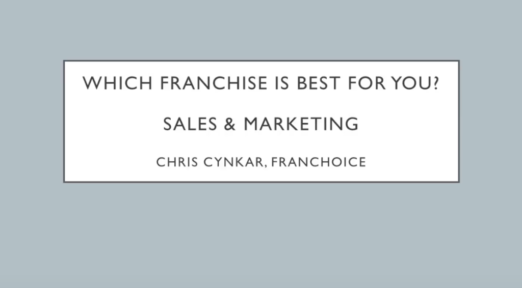 Franchise Decisions – Sales and Marketing